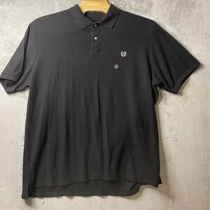 Chaps Polo Shirt Mens 3XB 3X Big Black Short Sleeve 100% Cotton NWT‎ Iconic
